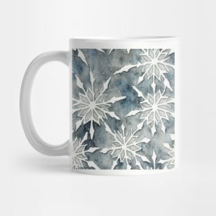 Watercolor Christmas Winter Snowflakes Mug